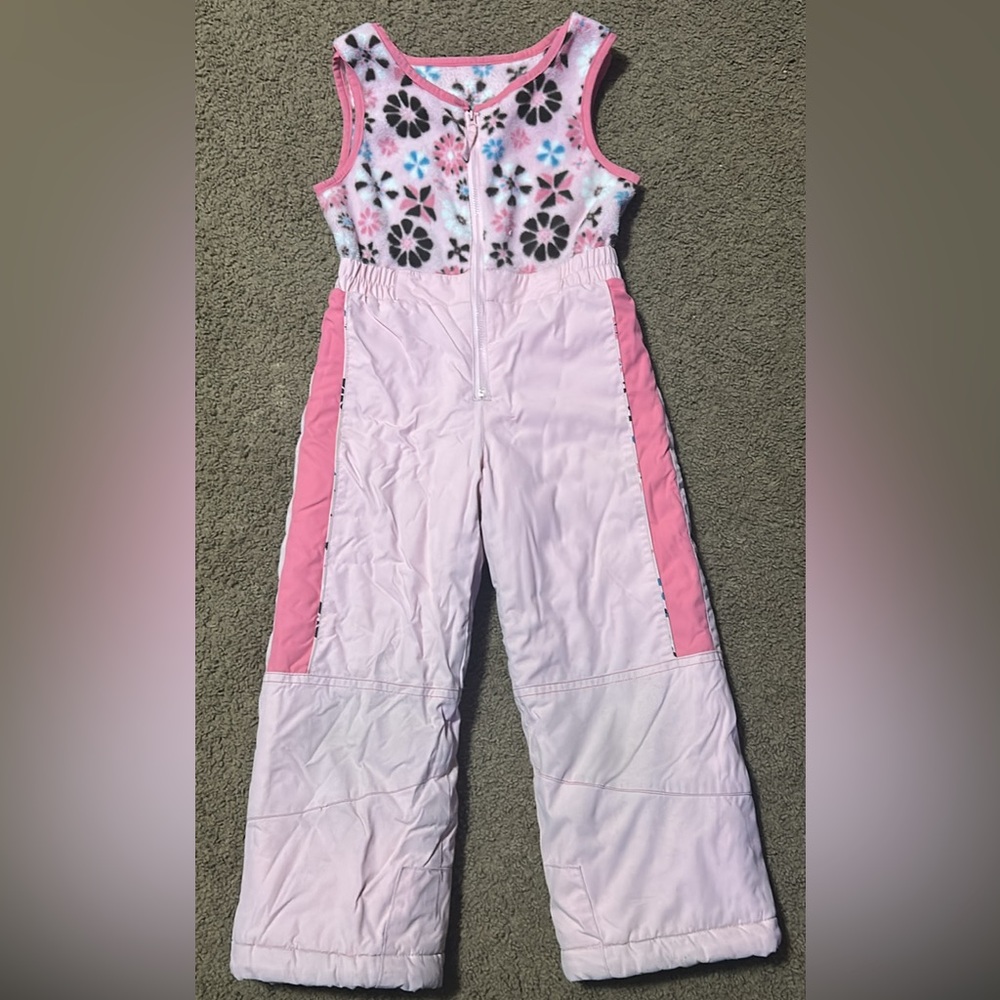 Columbia Pink and White Youth Snow Suit
